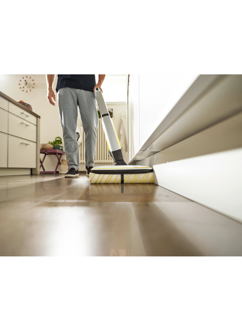 KARCHER - FC 7 Cordless Hard Floor Cleaner, Yellow/Black, 4-Roller Technology for All Floor Types, Vacuums & Mops, 45 Min Runtime, 2-Min Dry Time 0.4 L 25 W 10557020.0 White - Image 1