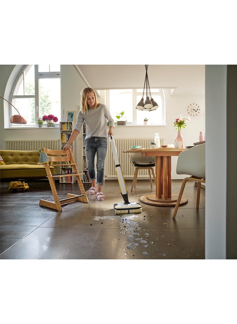 KARCHER FC 7 Cordless Hard Floor Cleaner, Yellow/Black, 4-Roller Technology for All Floor Types, Vacuums & Mops, 45 Min Runtime, 2-Min Dry Time 0.4 L 25 W 10557020.0 White  - Image 4