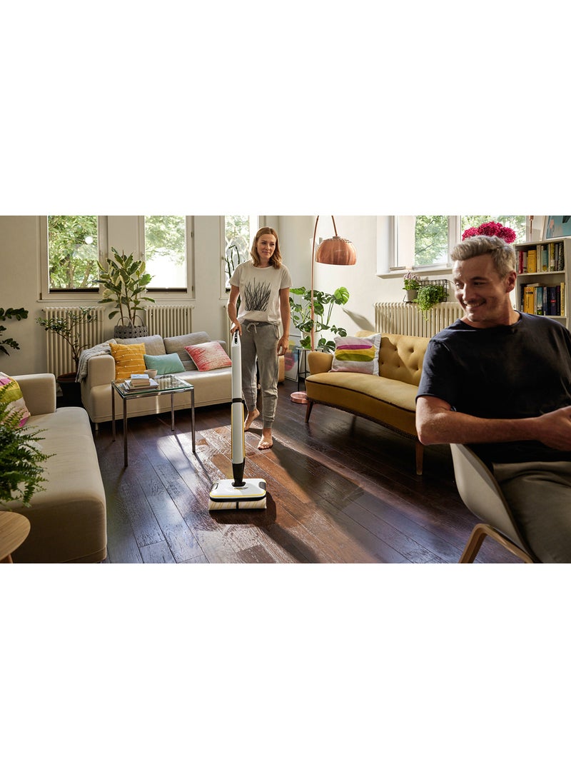 KARCHER FC 7 Cordless Hard Floor Cleaner, Yellow/Black, 4-Roller Technology for All Floor Types, Vacuums & Mops, 45 Min Runtime, 2-Min Dry Time 0.4 L 25 W 10557020.0 White  - Image 5