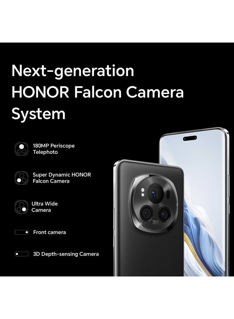 Honor - Magic 6 Pro 5G Dual SIM Black 12GB RAM 512GB With Free Gifts and Screen Protection - Middle East Version - Image 1