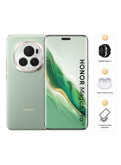Magic 6 Pro 5G Dual SIM Epi Green 12GB RAM 512GB With Free Gifts and Screen Protection - Middle East Version