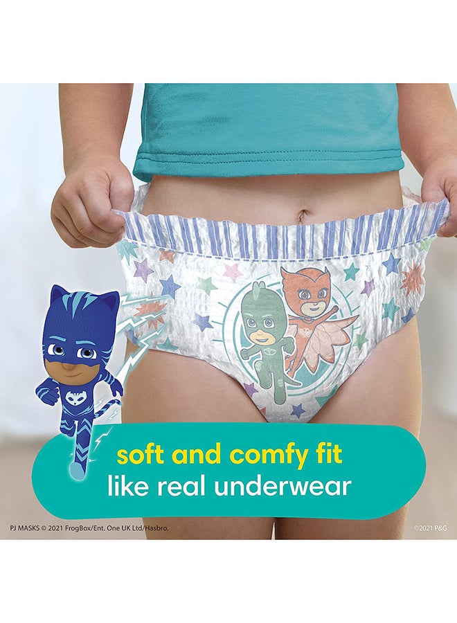 بامبرز سراويل تدريب استخدام المرحاض للأولاد والبنات من Easy Ups - مقاس 3T-4T، 124 قطعة، ملابس داخلية - Image 4