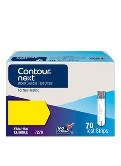 Contour Next Pack Of 70 Blood Glucose Test Strips For Diabetes Strips  - Image 1