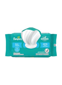 Pampers Baby Clean Wipes, Baby Fresh Scented, 1 Flip-Top Pack, 72 Count  - Image 1