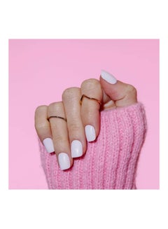 LA Girl 25-Piece Oh…So Shiny Artificial Nail Tips-Cloud Nine (Short Square) White  - Image 4