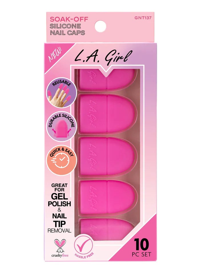 LA Girl 10-Piece Silicone Remover Cap Pink - Image 4