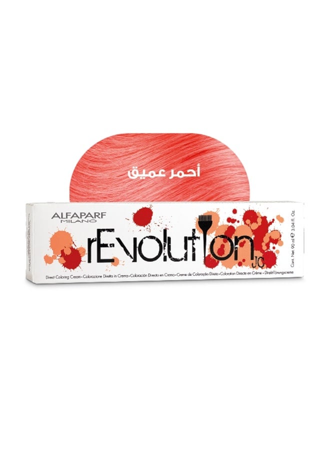 ALFAPARF - Revolution Ammonia Free Red Direct Temporary Coloring Cream Red 90ml - Image 1