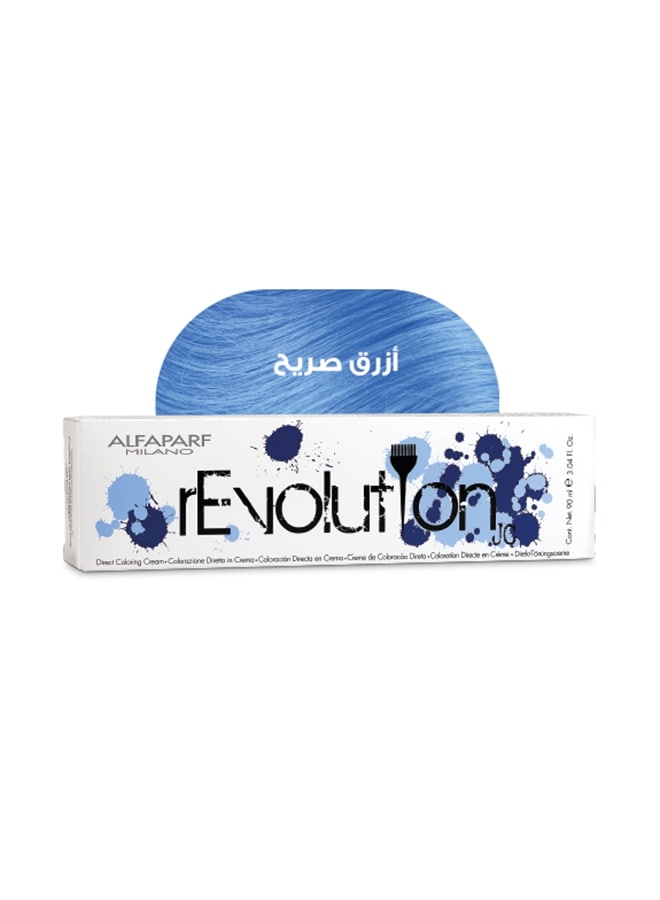 Revolution Ammonia Free Blue Direct Temporary Coloring Cream Blue 90ml 