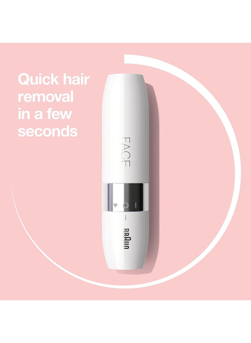 BRAUN Mini Hair Remover, Electric Facial Hair Removal For Women, Quick And Gentle, Finishing Touch For Upper Lips, Chin And Cheeks, For Easier Makeup Application, Ideal For On-The-Go, With Smartlight  - Image 3