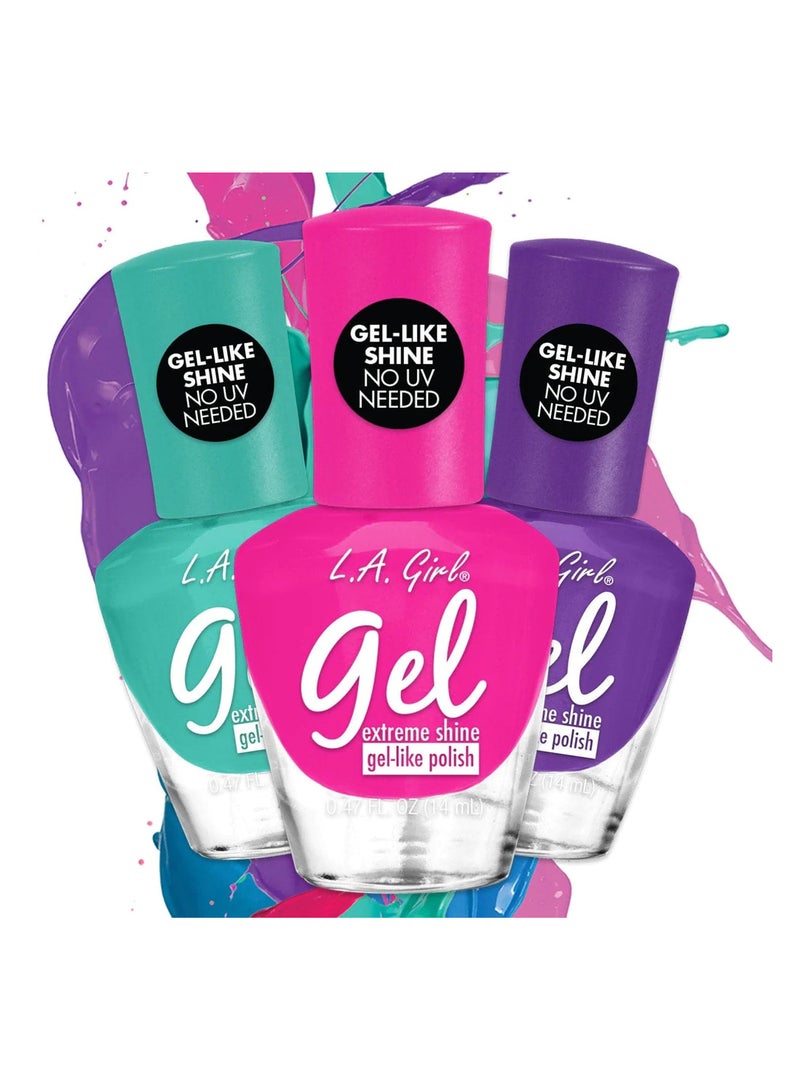LA Girl Gel Shine Nail Polish Pink  - Image 2