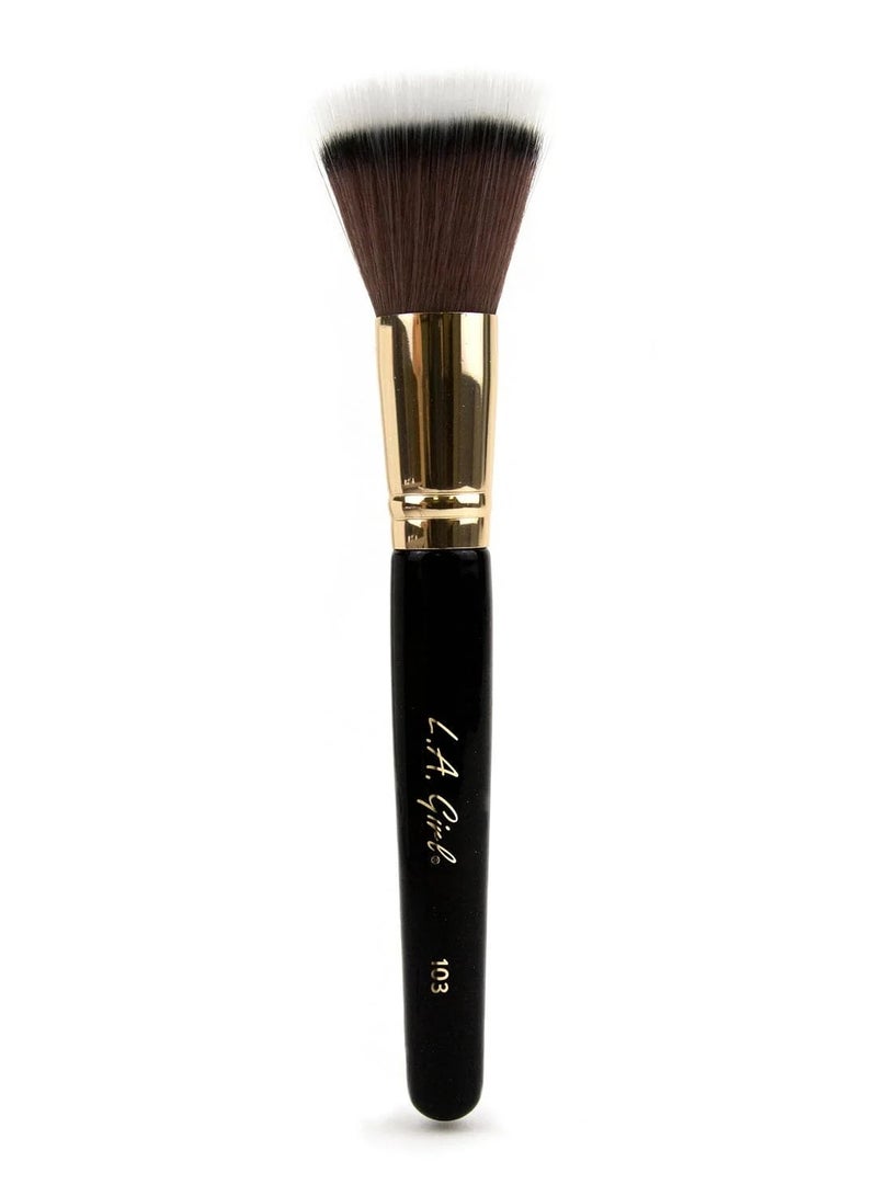 LA Girl Pro Brushes  - GPB103 - Stippling Brush Brown  - Image 1