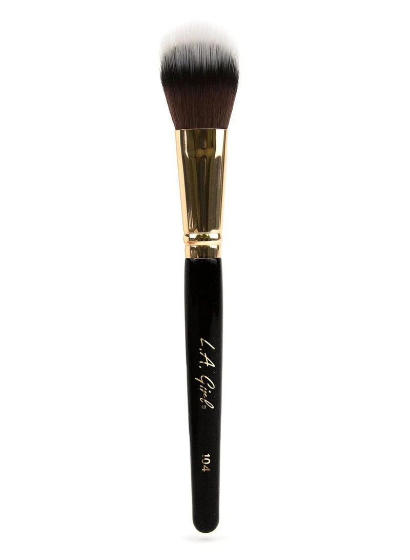 LA Girl Pro Brushes  - GPB104 - Domed Stippling Brush Brown  - Image 1