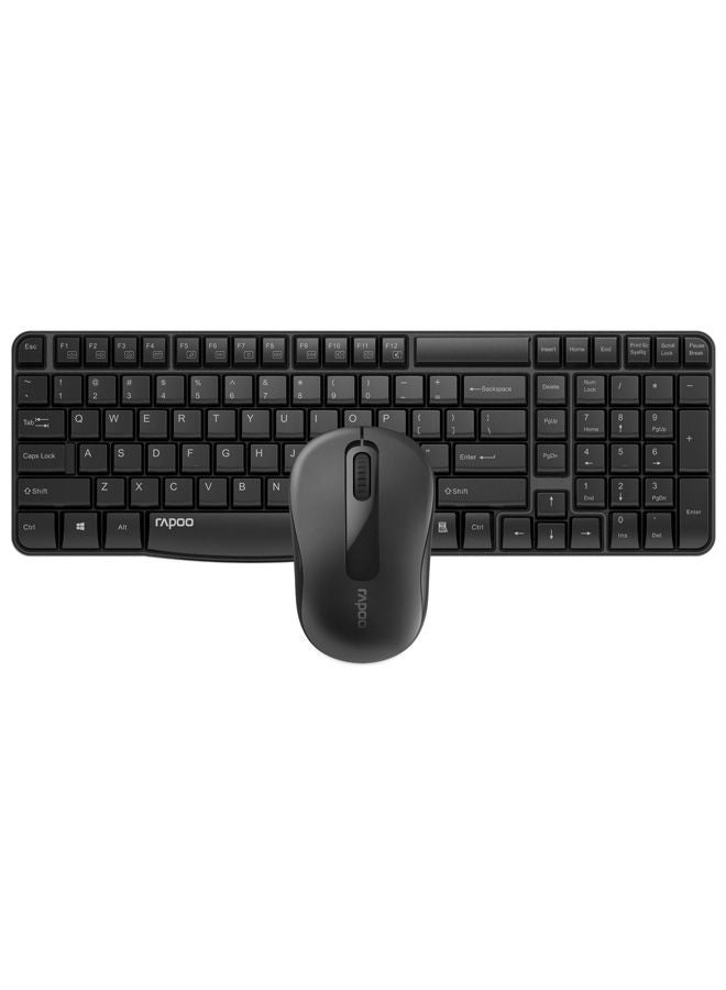 Rapoo Wireless Desktop Set Black - Image 1