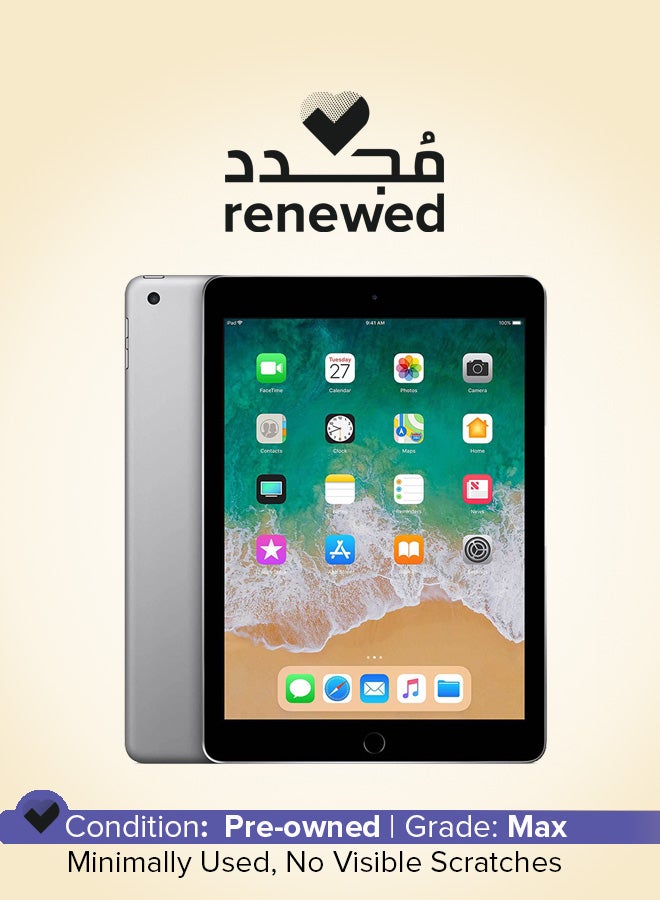 Apple Renewed - iPad 2018 (6th Gen) 9.7-Inch 32GB LTE Space Grey - International Version - Image 1