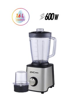 gvc pro Blender With Steel Grinder 2*1 1600 ml 600 W GVCBL-570 Silver 