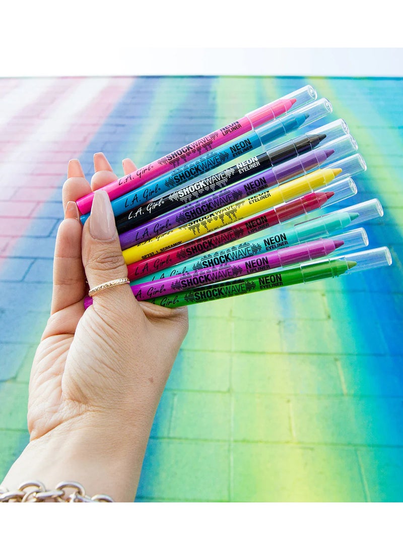 لا جيرل كحل نيون وشوك ويف أخضر كوتشا - Image 5