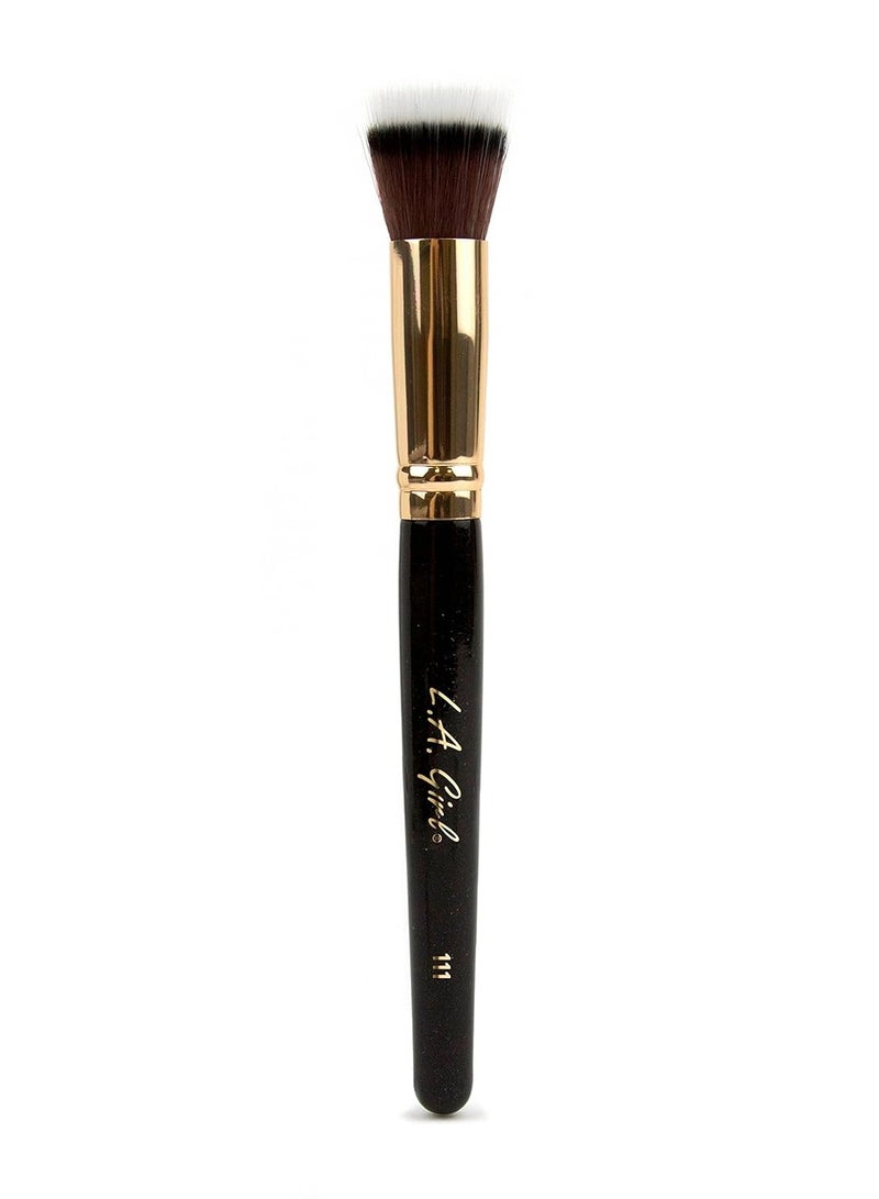 LA Girl Pro Brushes  - GPB111 - Mini Stippling Brush Brown  - Image 1