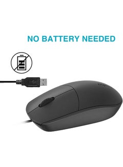 Rapoo N100 Wired Optical Mouse Black  - Image 4