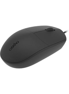 Rapoo N200 USB Wired Mouse Black  - Image 1