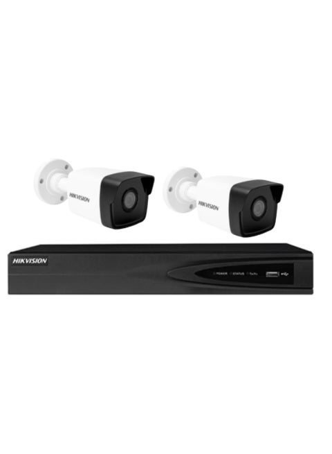 Two 5 Megap IP Network Cameras Internal Or External With A Channel Recording Device