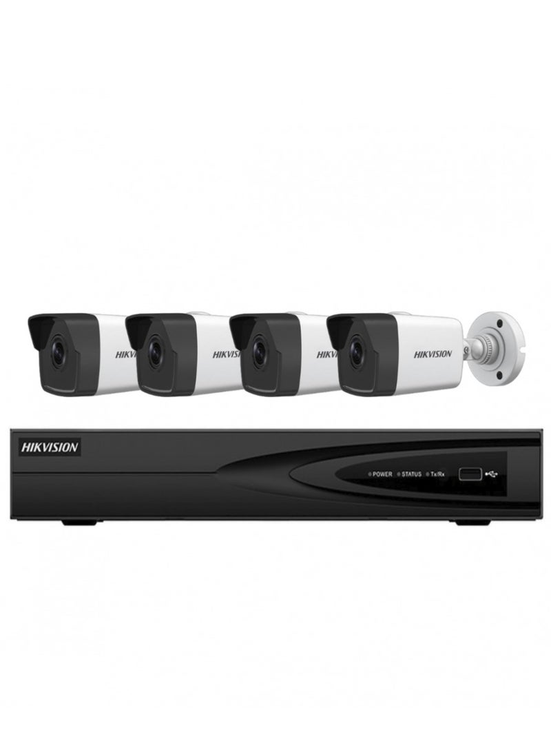 HIKVISION 4 Network Cameras Mega IP Internal Or External With A Channel Recording Device