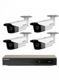 HIKVISION 4 Network Cameras 8 Mega IP With 4 Channel Recording Device  - Image 1