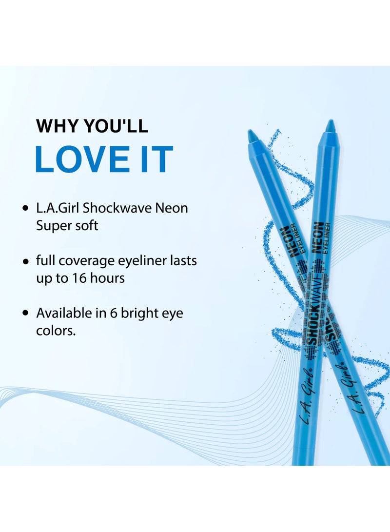 لا جيرل كحل نيون وشوك ويف أزرق كهربائي - Image 2