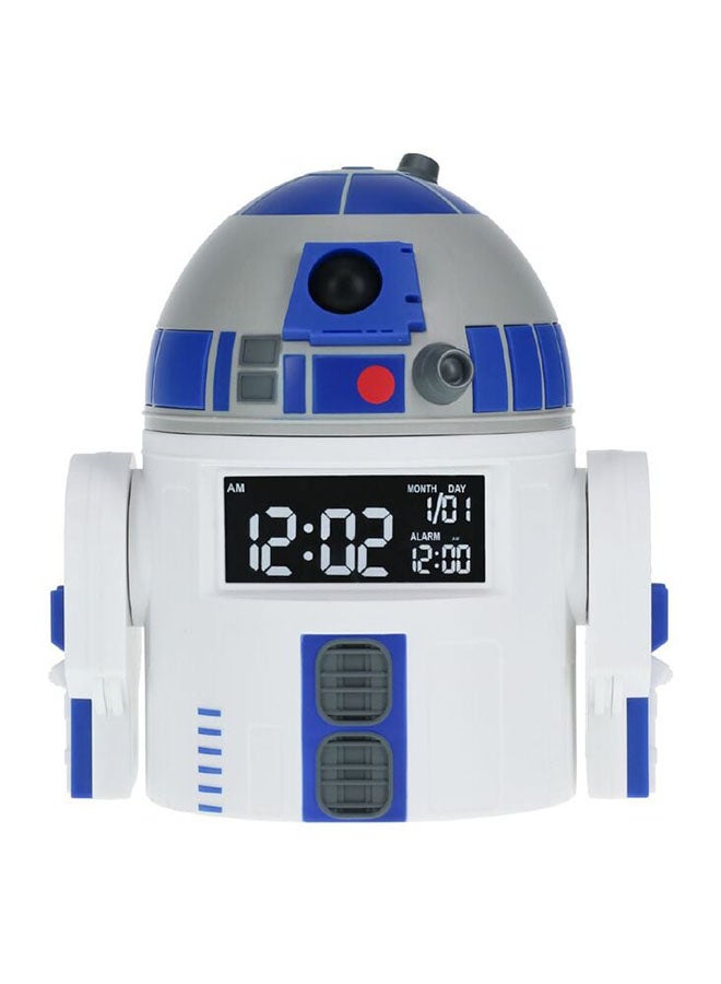 بالادون - ساعة منبه Paladone R2D2 - ديكور مثالي لمحبي حرب النجوم - كابل USB متضمن - ارتفاع 13 سم (5 بوصات) - Image 1