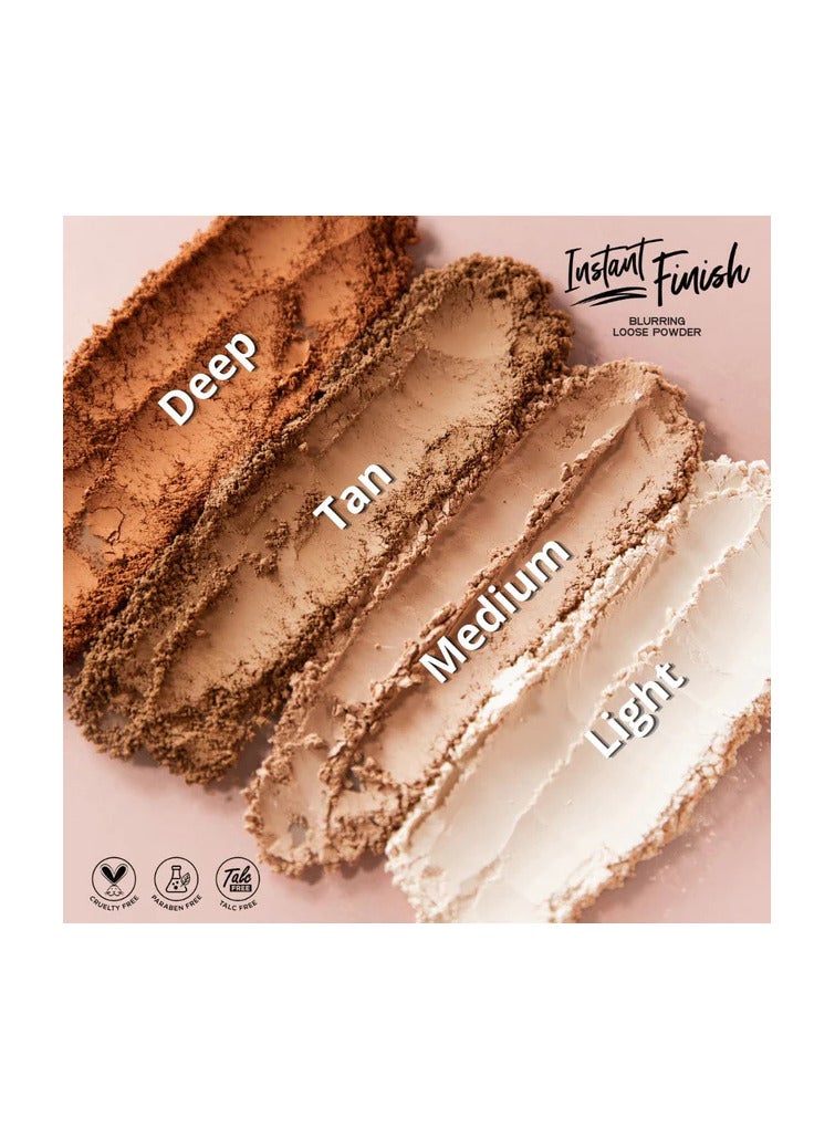LA Girl Instant Finish Loose Powder Medium Brown  - Image 5