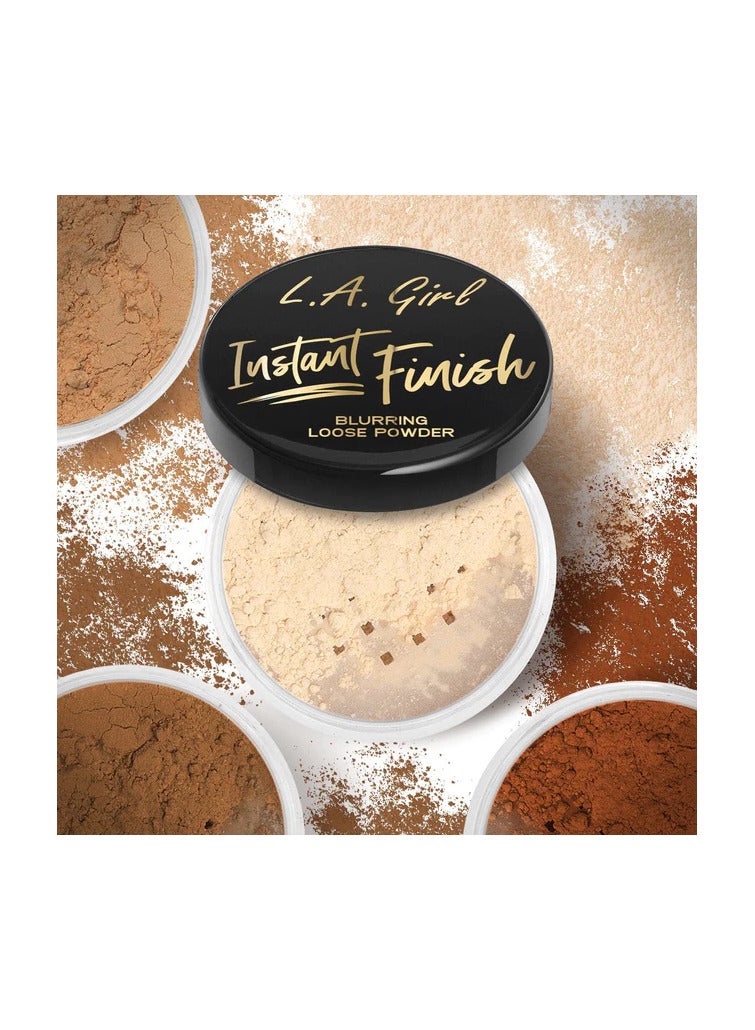 LA Girl Instant Finish Loose Powder Medium Brown  - Image 3