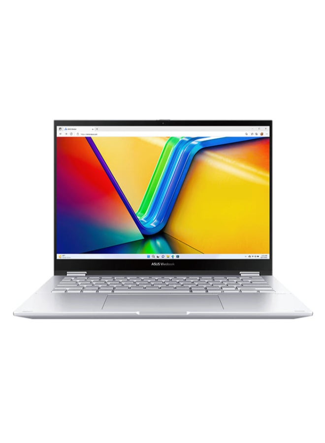 Vivobook 14 Flip Laptop With 14-Inch Full HD Display, Core i5-13500H Processor/8GB RAM/512GB SSD/Intel Iris XE Graphics/Windows 11/ English Silver - pnsku/N70056166V/45/_/1718228608/0f8e43a2-10b5-412b-9c99-253b6b4480dc