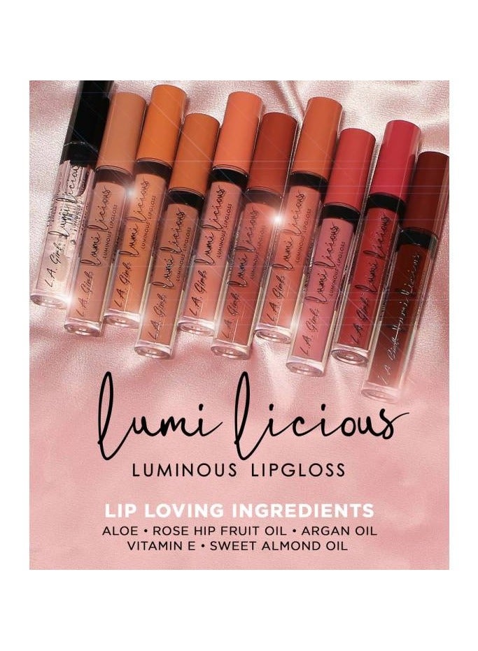 لا جيرل قبلة ملمع الشفاه المضيئة من لوميليشس - Image 3