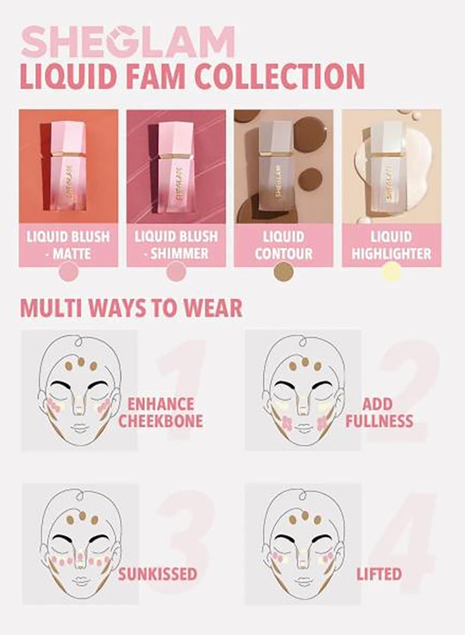 SHEGLAM - Color Bloom Liquid Blush - Hush Hush - Image 1