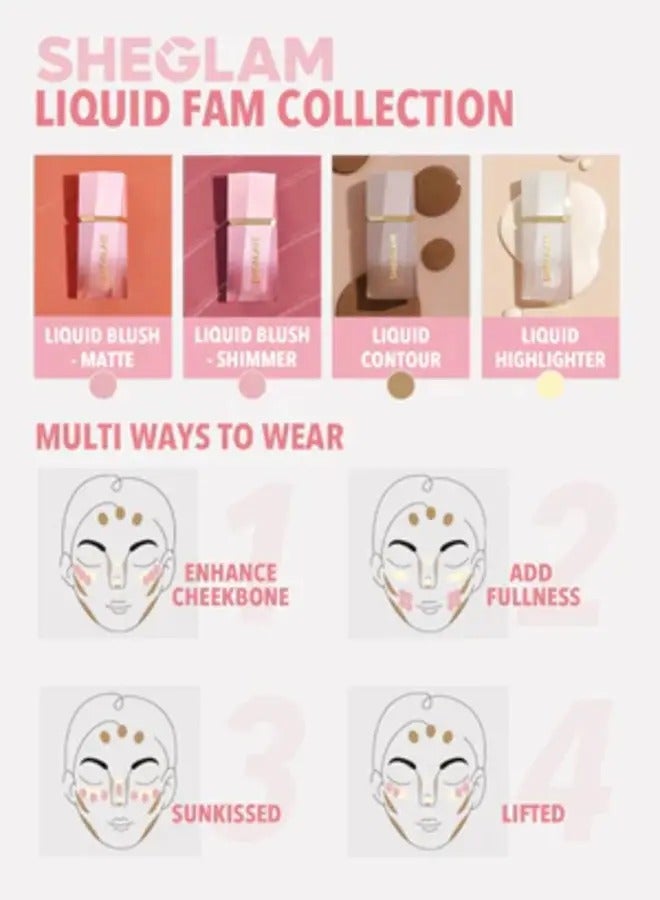 SHEGLAM COLOR BLOOM LIQUID BLUSH Petal talk