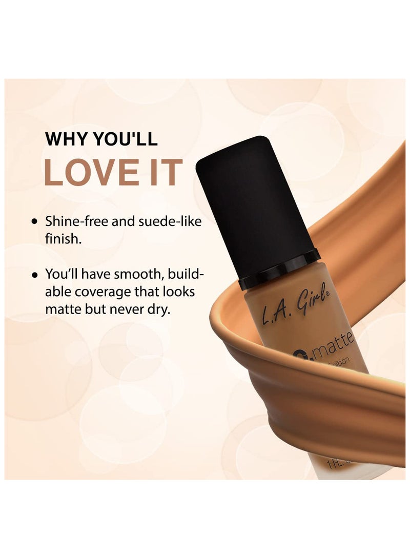 لا جيرل Pro.Matte Foundation Caf√© - Image 3