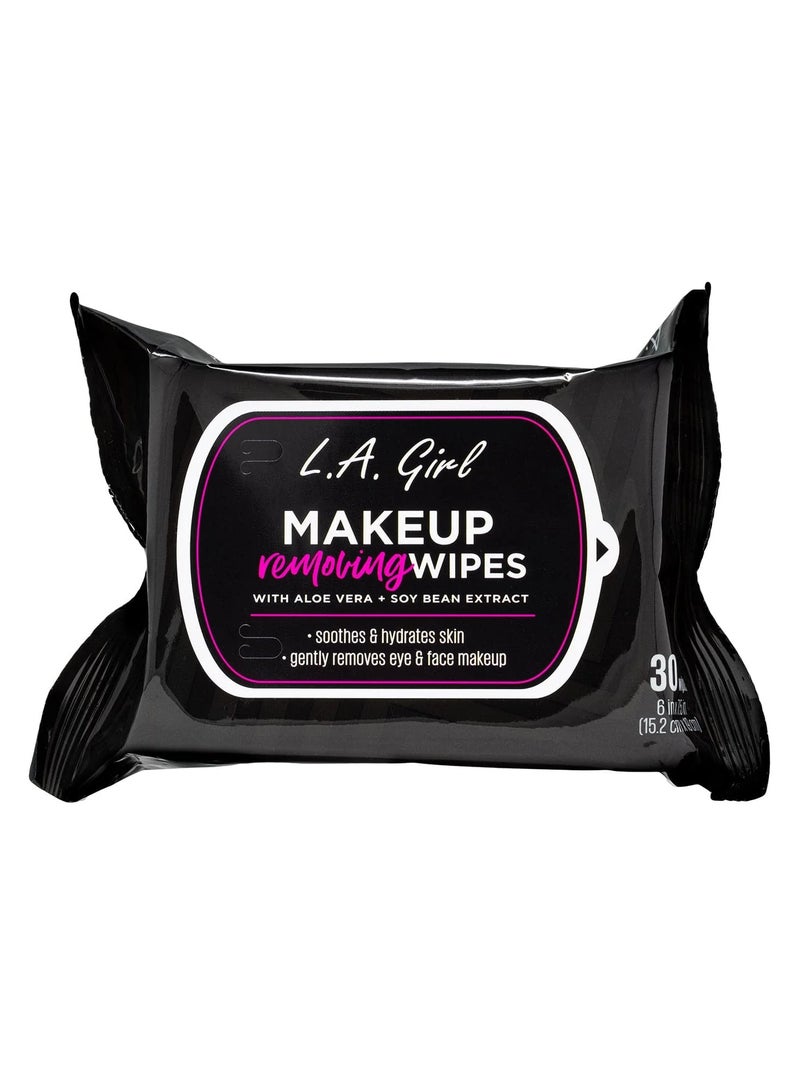 لا جيرل مناديل مزيلة للمكياج باللون الأبيض - Image 1