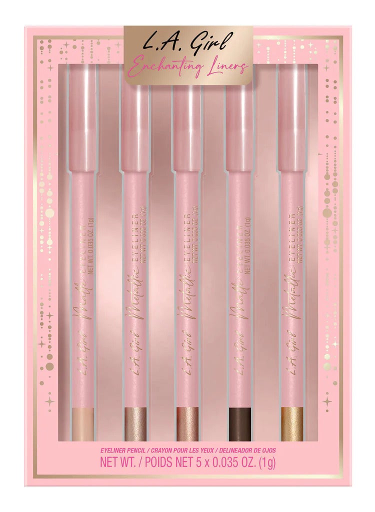 لا جيرل 5-Piece Metallic & Matte Eyeliner Gift Set Multicolour - Image 4