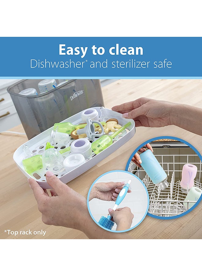 دكتور براونز مجموعة مكونة من 6 زجاجات رضاعة طبيعية من السيليكون للأطفال حديثي الولادة ذات رقبة واسعة، من الولادة فما فوق - Image 4