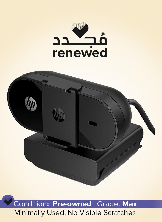 HP Renewed - 320 FHD Webcam Black  - Image 1