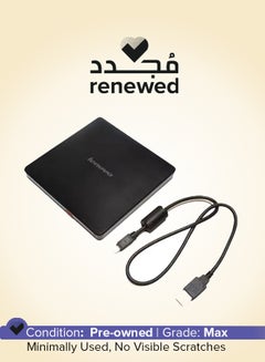 Lenovo Renewed - Slim DVD Burner Black  - Image 1