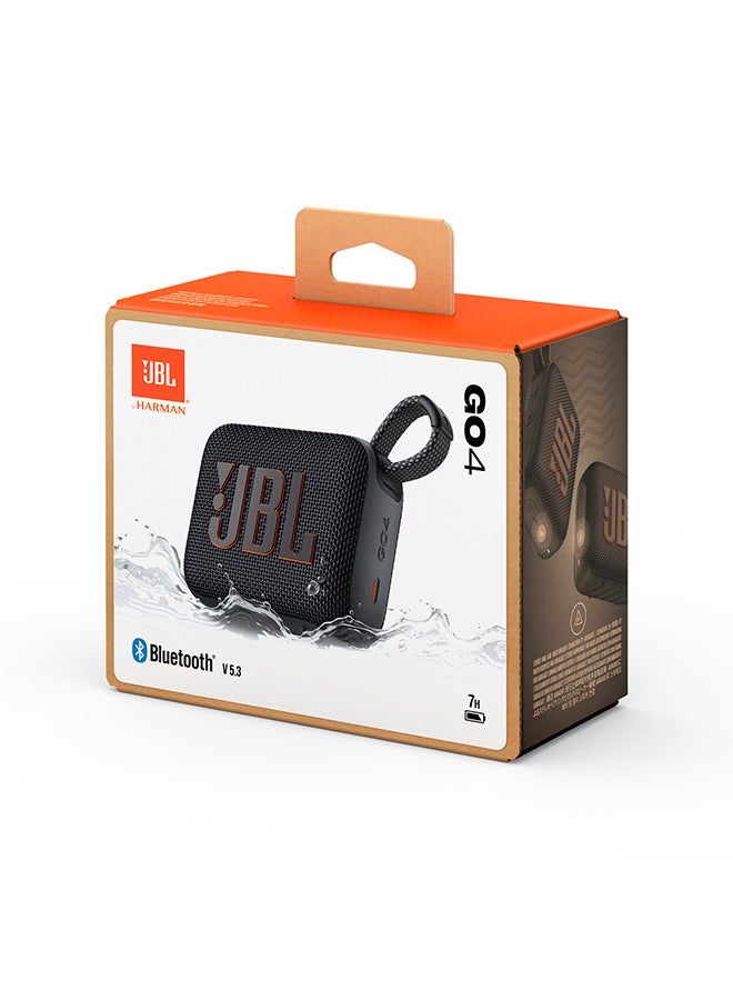 JBL - Go4-Portable Waterproof Speaker Black - Image 1