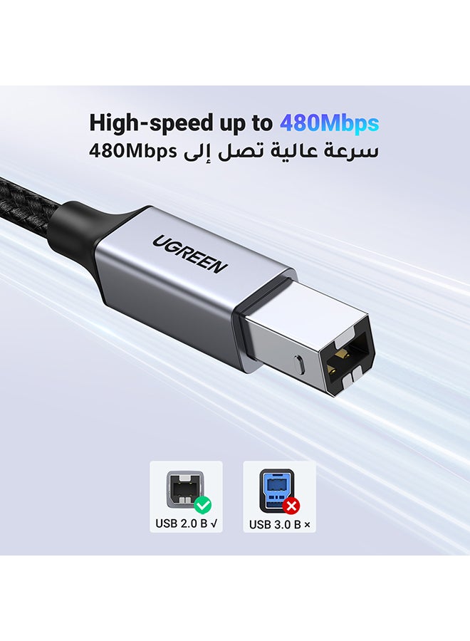 Ugreen USB C to B Cable, USB C Printer Cable Type C Male to USB B Male Lead Compatible With iPhone 16/15, Samsung S24 Series, MacBook, Dell, HP Spectre X2, Google Chromebook Pixel, Microsoft Surface Pro- 2M Black  - Image 5