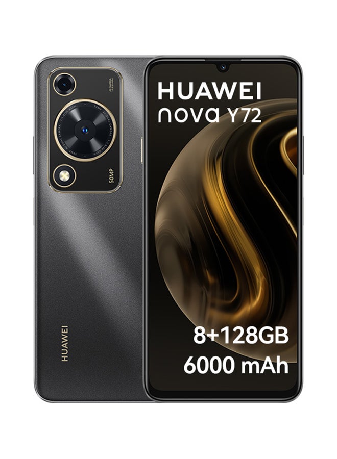HUAWEI Nova Y72 Dual SIM Black 8GB RAM 128GB 4G - Middle East Version - Image 1