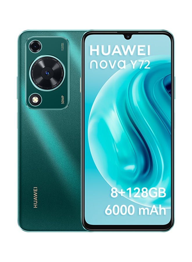 هواوي نوفا Y72 ثنائي الشريحة، أخضر، 8 جيجابايت رام، 128 جيجابايت، 4G - إصدار الشرق الأوسط  - Image 1