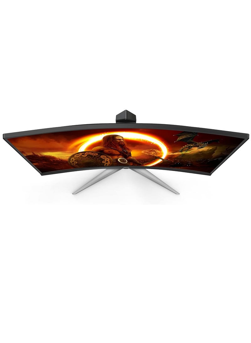 AOC - AOC C27G2Z 27 Inches Curved Frameless Ultra-Fast Gaming Monitor, FHD 1080p, 0.5ms 240Hz, FreeSync, HDMI/DP/VGA, Height Adjustable Black - Image 1