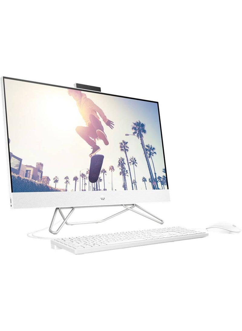 HP - AIO 27 CB1157 27-Inch Display, Core i7-1255u Processor/8GB RAM/512GB SSD/Intel Iris XE Graphics/Free DOS English White - Image 1