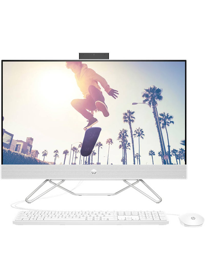 HP - AIO 27 CB1157 27-Inch Display, Core i7-1255u Processor/8GB RAM/512GB SSD/Intel Iris XE Graphics/Free DOS English White - Image 1