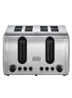 4-Slice Toaster, Double-Sided Heating, 6 Browning Levels, Defrost, Reheat, Cancel Functions, Extra-Wide Slots, Dual Browning Control, Removable Crumb Tray, 2100 W ET444-B5 Silver - pnsku/N70056616V/45/_/1710903654/580d8084-8d33-4c7c-ae96-d9ccd5c65d0e