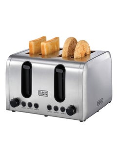 4-Slice Toaster, Double-Sided Heating, 6 Browning Levels, Defrost, Reheat, Cancel Functions, Extra-Wide Slots, Dual Browning Control, Removable Crumb Tray, 2100 W ET444-B5 Silver - pnsku/N70056616V/45/_/1710903656/45026453-410f-4646-8a3d-f5453ef42d17