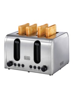 4-Slice Toaster, Double-Sided Heating, 6 Browning Levels, Defrost, Reheat, Cancel Functions, Extra-Wide Slots, Dual Browning Control, Removable Crumb Tray, 2100 W ET444-B5 Silver - pnsku/N70056616V/45/_/1710903657/1494d108-dcf3-4387-86ff-60e00a71bf05